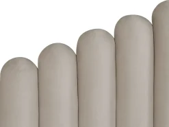 Beliani Parisanky Sametti Säilytystila Ruskeanharmaa 180 X 200 Cm Vincennes Hot