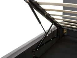 Beliani Parisanky Sametti Säilytystila Tummanharmaa 180 X 200 Cm Bousse Shop