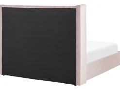 Beliani Parisanky Sametti Säilytystila Vaaleanpunainen 180 X 200 Cm Lubbon Fashion