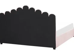 Beliani Parisanky Sametti Säilytystila Pastellipinkki 180 X 200 Cm Vincennes Clearance