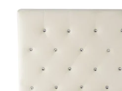 Beliani Parisanky Sametti Säilytystila Vaalea Beige 180 X 200 Cm Amiens Hot