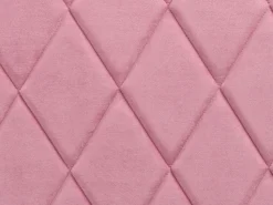 Beliani Parisanky Sametti Säilytystila Vaaleanpunainen 180 X 200 Cm Rochefort Best