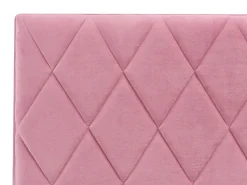 Beliani Parisanky Sametti Säilytystila Vaaleanpunainen 180 X 200 Cm Rochefort Best