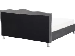 Beliani Parisanky Sametti Säilytystila Tummanharmaa 180 X 200 Cm Metz Discount