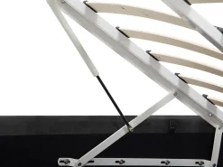 Beliani Parisanky Sametti Säilytystila Tummanharmaa 180 X 200 Cm Metz Discount