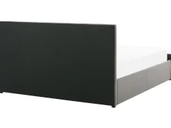 Beliani Parisanky Sametti Säilytystila Harmaa 180 X 200 Cm Rochefort Best Sale