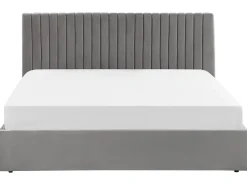 Beliani Parisanky Sametti Säilytystila Harmaa 180 X 200 Cm Vion Shop