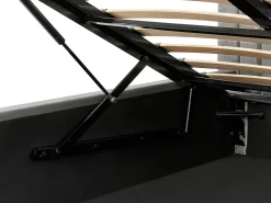 Beliani Parisanky Sametti Säilytystila Harmaa 180 X 200 Cm Vion Shop