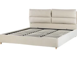 Beliani Parisanky Sametti Säilytystila Vaalea Beige 180 X 200 Cm Batilly Cheap