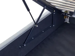 Beliani Parisanky Sametti Säilytystila Vaaleanharmaa 140 X 200 Cm Vernoyes Flash Sale