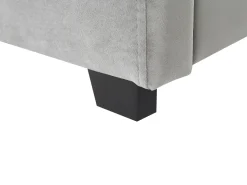 Beliani Parisanky Sametti Säilytystila Vaaleanharmaa 180 X 200 Vaucluse Discount