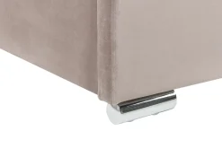 Beliani Parisanky Sametti Säilytystila Ruskeanharmaa 180 X 200 Cm Rouen Shop