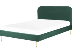 Beliani Parisanky Sametti Smaragdinvihrea 180 X 200 Cm Flayat New