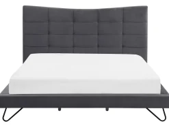 Beliani Parisanky Sametti Tummanharmaa 180 X 200 Cm Lannion Discount