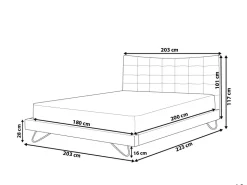 Beliani Parisanky Sametti Tummanharmaa 180 X 200 Cm Lannion Discount