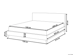 Beliani Parisanky Sametti Tummansininen 140 X 200 Cm Fitou Discount