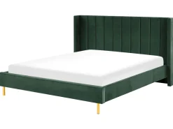 Beliani Parisanky Sametti Tummanvihrea 180 X 200 Cm Villette Shop