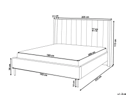Beliani Parisanky Sametti Tummanvihrea 180 X 200 Cm Villette Shop