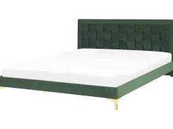 Beliani Parisanky Sametti Tummanvihrea 180 X 200 Cm Limoux Best Sale