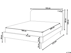 Beliani Parisanky Sametti Vaalea Beige 180 X 200 Cm Flayat Best