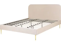 Beliani Parisanky Sametti Vaalea Beige 180 X 200 Cm Flayat Best