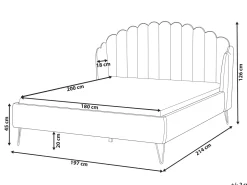 Beliani Parisanky Sametti Vaalea Beige 180 X 200 Cm Ambillou Online