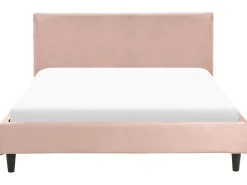 Beliani Parisanky Sametti Vaaleanpunainen 140 X 200 Cm Fitou Hot