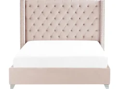 Beliani Parisanky Sametti Vaaleanpunainen 180 X 200 Cm Lubbon Fashion