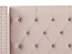 Beliani Parisanky Sametti Vaaleanpunainen 180 X 200 Cm Lubbon Fashion