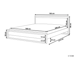 Beliani Parisanky Tumma Puu 180 X 200 Cm Giulia Best Sale