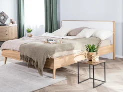 Beliani Parisanky Vaalea Puu/Valkoinen 160 X 200 Cm Serris Best