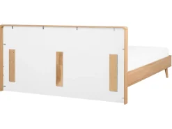 Beliani Parisanky Vaalea Puu/Valkoinen 160 X 200 Cm Serris Best