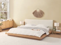 Beliani Parisanky YoPöydät Vaalea Puu 180 X 200 Cm Zen New