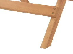 Beliani Parvekekalustesetti Akaasiapuinen Terrakotan Varisilla Pehmusteilla Java Clearance