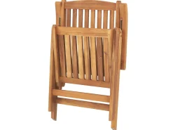 Beliani Parvekekalustesetti Akaasiapuinen Terrakotan Varisilla Pehmusteilla Java Clearance