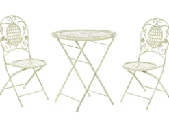 Beliani Parvekekalustesetti Metallinen Vaaleanvihrea Bivio Hot