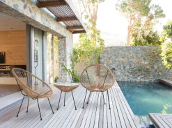 Beliani Parvekekalustesetti Polyrottinki Luonnollinen Acapulco Ii Sale