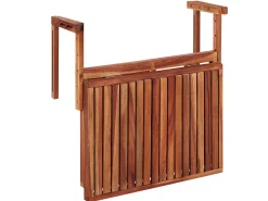 Beliani Parvekepoyta 60X40 Cm Puinen Tumma Udine Sale