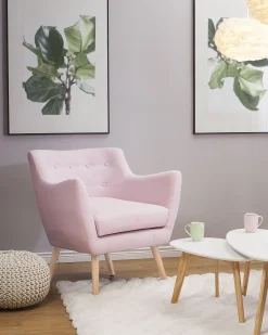 Beliani Pastelliroosa Nojatuoli Drammen Best Sale