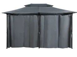 Beliani Paviljonki Grafiitinharmaa 400 X 300 Cm Colos Shop