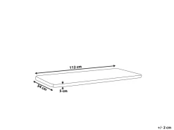 Beliani Pehmuste 112 X 54 Cm Laivastonsininen Raidallinen Vivara Flash Sale