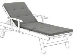 Beliani Pehmuste Lepotuoliin Tummanharmaa Toscana, Java Cheap