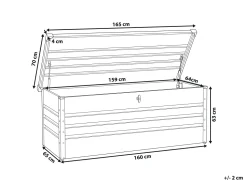 Beliani Pehmustelaatikko Harmaa 165X70 Cm Cebrosa Cheap