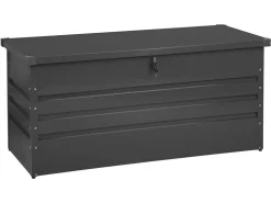 Beliani Pehmustelaatikko Teraksinen Grafiitinharmaa 132X62 Cm Cebrosa Cheap