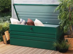 Beliani Pehmustelaatikko Teraksinen Tummanvihrea 132X62 Cm Cebrosa Outlet