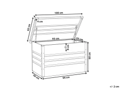 Beliani Pehmustelaatikko Teraksinen Tummanvihrea 100X62 Cm Cebrosa New