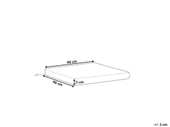 Beliani Pehmustetyyny Tuoliin Harmaa Sassari Best