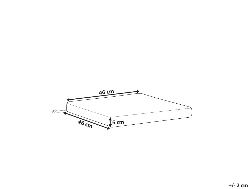 Beliani Pehmustetyyny Tuoliin Harmaa Sassari Best