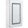 Beliani Peilikaappi Led-Valo Valkoinen 40 X 60 Cm Condor Outlet