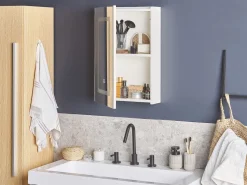 Beliani Peilikaappi Led-Valo Valkoinen 40 X 60 Cm Condor Outlet